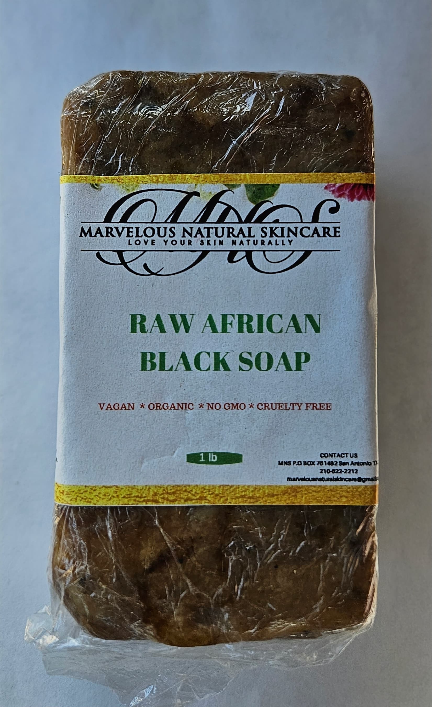 Organic African Black Soap Bar (Original)